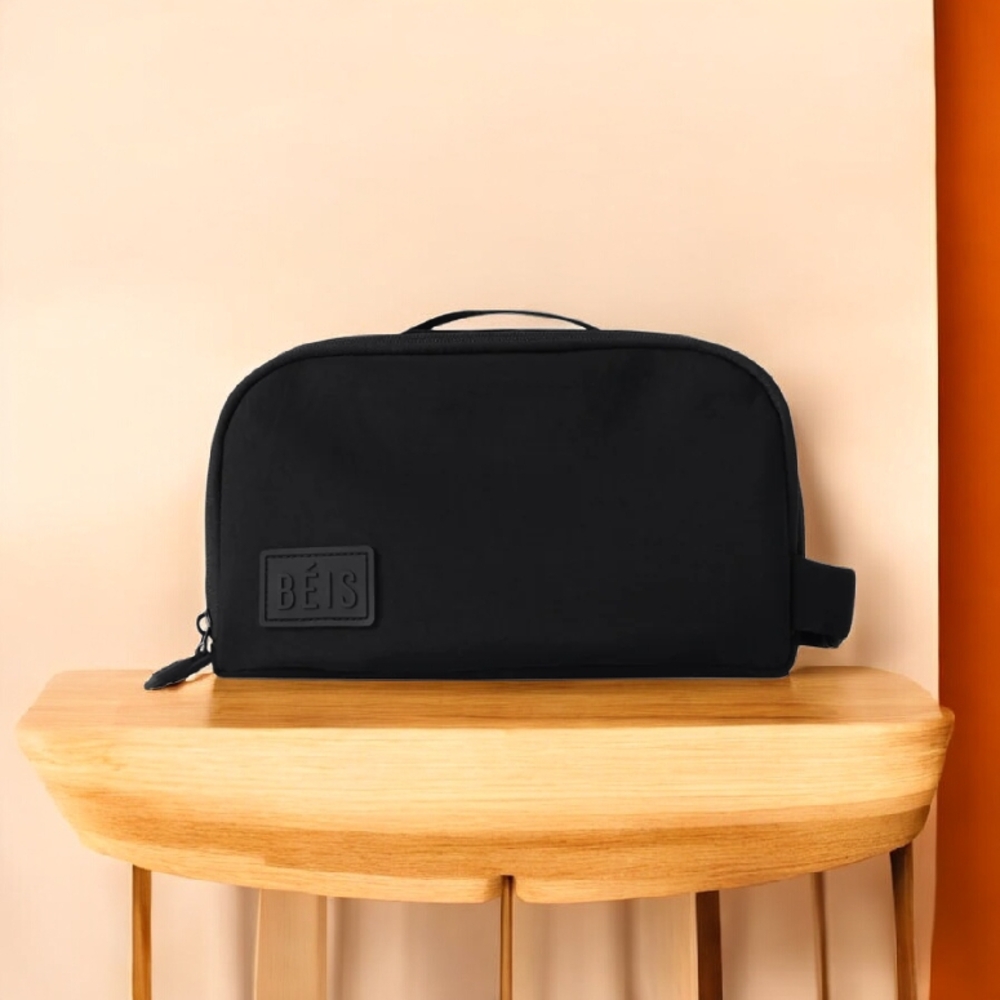 BEIS Classic Black Toiletry Bag
